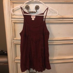 Maroon tank top